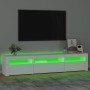 TV-Schrank mit weißen LED-Leuchten 195x35x40 cm von vidaXL, TV-Möbel - Ref: Foro24-3152738, Preis: 150,63 €, Rabatt: %