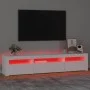 TV-Schrank mit weißen LED-Leuchten 195x35x40 cm von vidaXL, TV-Möbel - Ref: Foro24-3152738, Preis: 161,57 €, Rabatt: %
