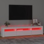 TV-Schrank mit weißen LED-Leuchten 195x35x40 cm von vidaXL, TV-Möbel - Ref: Foro24-3152738, Preis: 150,63 €, Rabatt: %