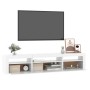 TV-Schrank mit weißen LED-Leuchten 195x35x40 cm von vidaXL, TV-Möbel - Ref: Foro24-3152738, Preis: 150,63 €, Rabatt: %