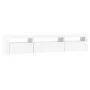 TV-Schrank mit weißen LED-Leuchten 195x35x40 cm von vidaXL, TV-Möbel - Ref: Foro24-3152738, Preis: 161,57 €, Rabatt: %