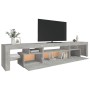 TV-Möbel mit betongrauen LED-Leuchten 215x36,5x40 cm von vidaXL, TV-Möbel - Ref: Foro24-3152797, Preis: 132,31 €, Rabatt: %