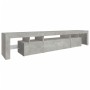 TV-Möbel mit betongrauen LED-Leuchten 215x36,5x40 cm von vidaXL, TV-Möbel - Ref: Foro24-3152797, Preis: 132,31 €, Rabatt: %