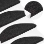 Alfombrilla autoadhesiva de escalera 15 uds 65x22,5x3,5 cm