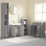 Bathroom furniture set 4 pieces sonoma gray plywood by vidaXL, Bathroom furniture - Ref: Foro24-3154410, Price: 234,30 €, Dis...