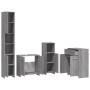 Bathroom furniture set 4 pieces sonoma gray plywood by vidaXL, Bathroom furniture - Ref: Foro24-3154410, Price: 235,41 €, Dis...