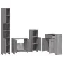 Bathroom furniture set 4 pieces sonoma gray plywood by vidaXL, Bathroom furniture - Ref: Foro24-3154410, Price: 234,30 €, Dis...