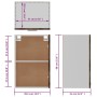 Hängeschrank aus grauem Sonoma-Sperrholz, 39,5 x 31 x 60 cm von vidaXL, Küchenschränke - Ref: Foro24-826349, Preis: 47,55 €, ...