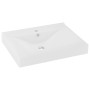 Luxury washbasin with ceramic faucet 60x46 cm matte white by vidaXL, Sinks - Ref: Foro24-147020, Price: 93,94 €, Discount: %