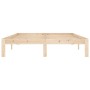 Solid pine wood bed frame 140x200 cm by vidaXL, Beds and slatted bases - Ref: Foro24-810365, Price: 91,11 €, Discount: %