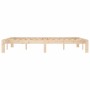 Solid pine wood bed frame 140x200 cm by vidaXL, Beds and slatted bases - Ref: Foro24-810365, Price: 91,11 €, Discount: %