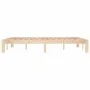Solid pine wood bed frame 140x200 cm by vidaXL, Beds and slatted bases - Ref: Foro24-810365, Price: 89,94 €, Discount: %