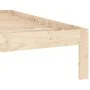 Estructura de cama madera maciza de pino 140x200 cm de vidaXL, Camas y somieres - Ref: Foro24-810365, Precio: 89,94 €, Descue...