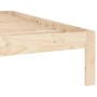 Solid pine wood bed frame 140x200 cm by vidaXL, Beds and slatted bases - Ref: Foro24-810365, Price: 91,11 €, Discount: %