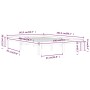 Solid pine wood bed frame 140x200 cm by vidaXL, Beds and slatted bases - Ref: Foro24-810365, Price: 91,11 €, Discount: %