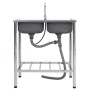 Double sink camping and stainless steel faucet by vidaXL, Sinks - Ref: Foro24-151212, Price: 199,60 €, Discount: %