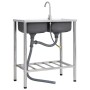 Double sink camping and stainless steel faucet by vidaXL, Sinks - Ref: Foro24-151212, Price: 199,60 €, Discount: %