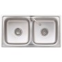 Fregadero de camping doble seno y grifo acero inoxidable de vidaXL, Fregaderos - Ref: Foro24-151212, Precio: 193,90 €, Descue...
