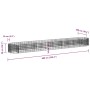Gabionenbeet aus verzinktem Eisen 600x100x50 cm von vidaXL, Töpfe und Pflanzgefäße - Ref: Foro24-152044, Preis: 105,04 €, Rab...