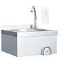 Edelstahlspüle mit Wasserhahn und Seifenspender von vidaXL, Sinkt - Ref: Foro24-51113, Preis: 179,94 €, Rabatt: %
