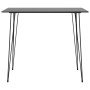 Mesa alta de cocina negro 120x60x105 cm