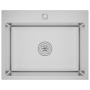 Handgefertigte Küchenspüle aus Edelstahl von vidaXL, Sinkt - Ref: Foro24-51510, Preis: 100,12 €, Rabatt: %