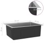 Handgefertigte Küchenspüle aus Edelstahl von vidaXL, Sinkt - Ref: Foro24-51510, Preis: 100,12 €, Rabatt: %