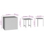 Beistelltische 3 Stück schwarzes synthetisches Rattan von vidaXL, Seitentische - Ref: Foro24-319386, Preis: 47,03 €, Rabatt: %