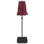 Double umbrella with red burgundy LED lights 316x240 cm by vidaXL, Umbrellas - Ref: Foro24-362973, Price: 186,90 €, Discount: %