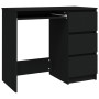 Schwarzer Sperrholz-Schreibtisch 90x45x76 cm von vidaXL, Schreibtische - Ref: Foro24-801374, Preis: 90,98 €, Rabatt: %