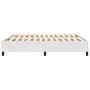 White synthetic leather bed frame 160x200 cm by vidaXL, Beds and slatted bases - Ref: Foro24-3121054, Price: 128,72 €, Discou...