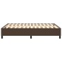 Estructura de cama de cuero sintético marrón 140x190 cm de vidaXL, Camas y somieres - Ref: Foro24-3121044, Precio: 135,34 €