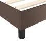 Brown synthetic leather bed frame 140x190 cm by vidaXL, Beds and slatted bases - Ref: Foro24-3121044, Price: 133,25 €, Discou...
