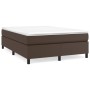 Estructura de cama de cuero sintético marrón 140x200 cm de vidaXL, Camas y somieres - Ref: Foro24-3121050, Precio: 121,65 €, ...