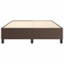 Brown synthetic leather bed frame 140x200 cm by vidaXL, Beds and slatted bases - Ref: Foro24-3121050, Price: 121,65 €, Discou...