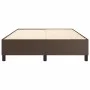Estructura de cama de cuero sintético marrón 140x200 cm de vidaXL, Camas y somieres - Ref: Foro24-3121050, Precio: 119,79 €, ...