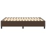 Estructura de cama de cuero sintético marrón 140x200 cm de vidaXL, Camas y somieres - Ref: Foro24-3121050, Precio: 121,65 €, ...