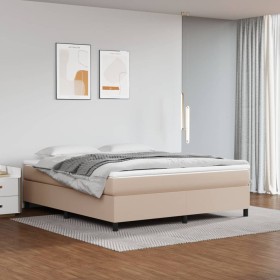 Bettgestell aus Cappuccino-Kunstleder, 160 x 200 cm von vidaXL, Betten und Lattenroste - Ref: Foro24-3121058, Preis: 134,10 €...