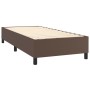 Brown synthetic leather bed frame 80x200 cm by vidaXL, Beds and slatted bases - Ref: Foro24-3121014, Price: 97,47 €, Discount: %