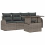 Conjunto de sofá de jardín Manual 5 pcs Gris 100 x 55 x 73 cm