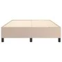 Cappuccino synthetic leather bed frame 140x190 cm by vidaXL, Beds and slatted bases - Ref: Foro24-3121046, Price: 126,32 €, D...
