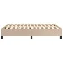Cappuccino synthetic leather bed frame 140x190 cm by vidaXL, Beds and slatted bases - Ref: Foro24-3121046, Price: 126,32 €, D...