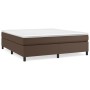 Brown synthetic leather bed frame 180x200 cm by vidaXL, Beds and slatted bases - Ref: Foro24-3121062, Price: 160,92 €, Discou...