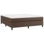Estructura de cama de cuero sintético marrón 180x200 cm de vidaXL, Camas y somieres - Ref: Foro24-3121062, Precio: 158,12 €, ...