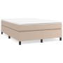 Cappuccino synthetic leather bed frame 140x200 cm by vidaXL, Beds and slatted bases - Ref: Foro24-3121052, Price: 114,95 €, D...