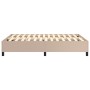 Cappuccino synthetic leather bed frame 140x200 cm by vidaXL, Beds and slatted bases - Ref: Foro24-3121052, Price: 114,95 €, D...