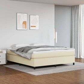 Estructura de cama de cuero sintético crema 180x200 cm de vidaXL, Camas y somieres - Ref: Foro24-3121061, Precio: 133,55 €, D...