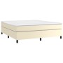 Estructura de cama de cuero sintético crema 180x200 cm de vidaXL, Camas y somieres - Ref: Foro24-3121061, Precio: 133,55 €, D...
