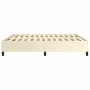 Cream synthetic leather bed frame 180x200 cm by vidaXL, Beds and slatted bases - Ref: Foro24-3121061, Price: 131,72 €, Discou...