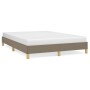 Taupe gray fabric bed frame 140x190 cm by vidaXL, Beds and slatted bases - Ref: Foro24-346814, Price: 118,75 €, Discount: %